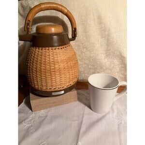 Vintage Corningware Rattan Thermos